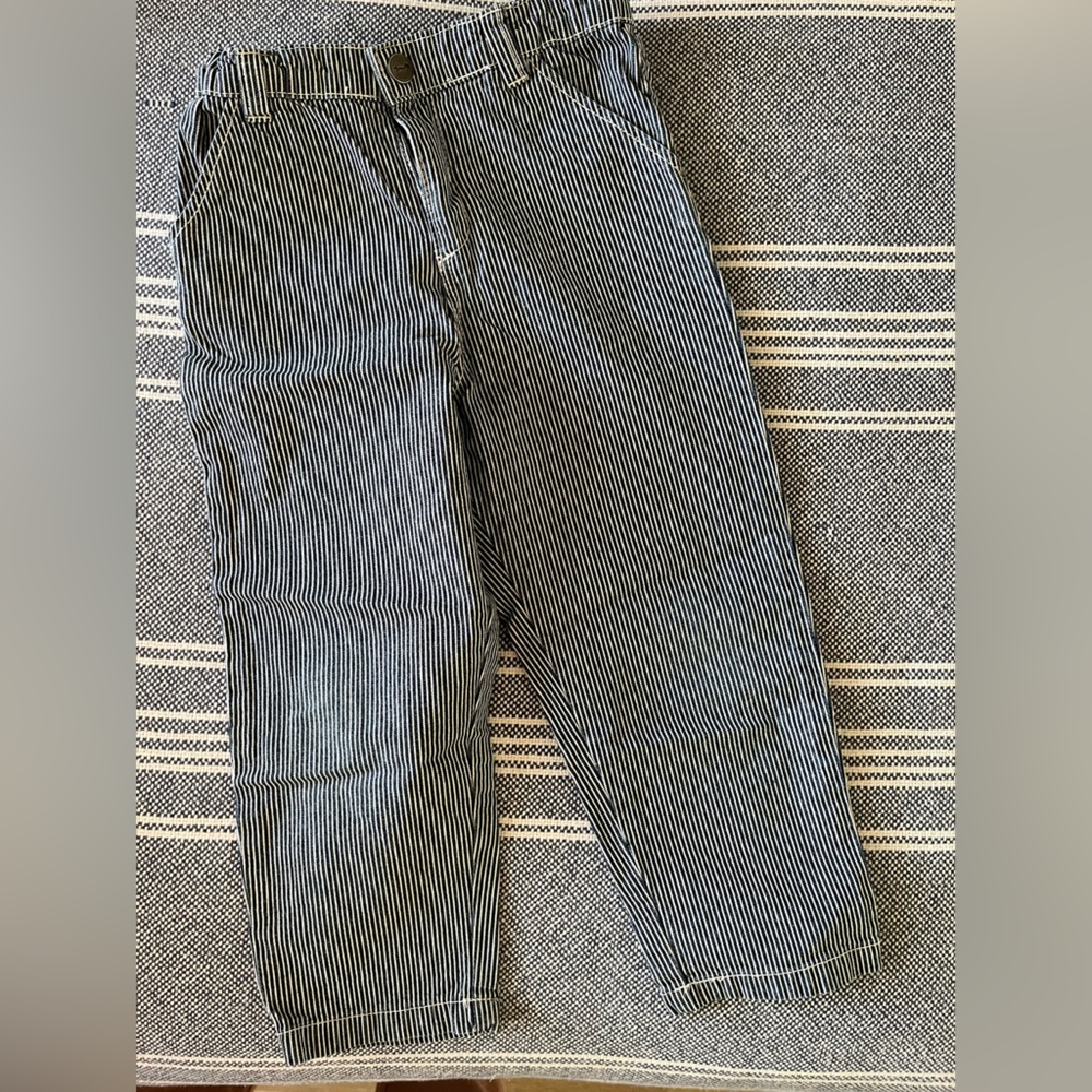Cyrillus Navy and White Striped Pants
